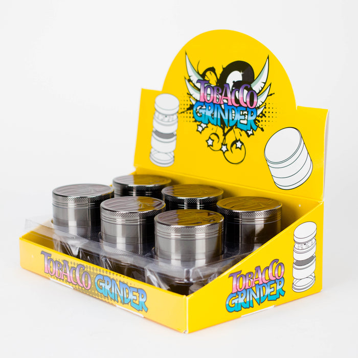 Spider Gun Metal Grinder 52mm 4 parts Box of 12 Grinder NIBO Distribution