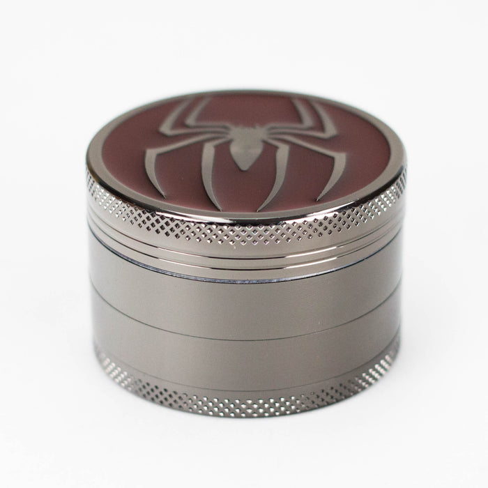 Spider Gun Metal Grinder 52mm 4 parts Box of 12 Grinder NIBO Distribution