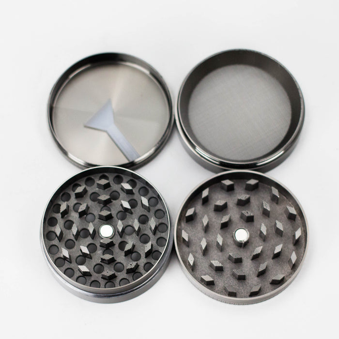 Spider Gun Metal Grinder 52mm 4 parts Box of 12 Grinder NIBO Distribution