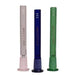 Wellcann | 5.5"Colored Glass Downstems With Gold Logo Downstem · Bowlstem Super Supplys Inc