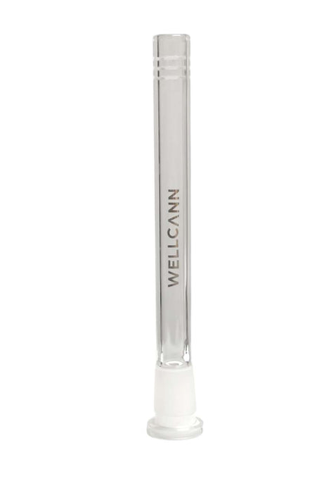 Wellcann | 6"Colored Glass Downstems With Gold Logo Downstem · Bowlstem Super Supplys Inc Clear