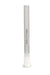 Wellcann | 6"Colored Glass Downstems With Gold Logo Downstem · Bowlstem Super Supplys Inc Clear