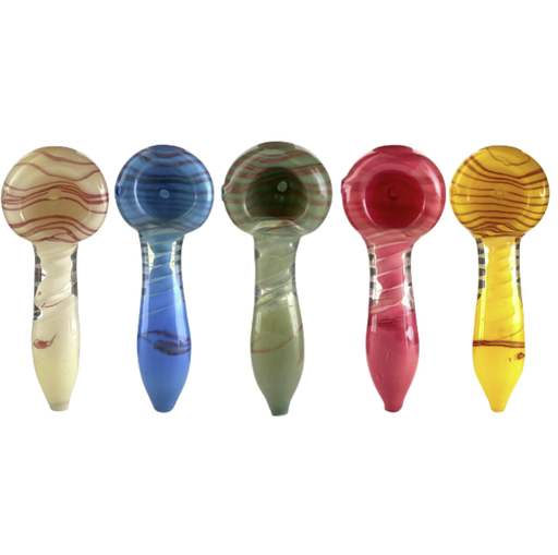 3" Glass Hand Pipe – Assorted Colors-2CT Glass Pipe Super Supplys Inc