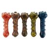 5" Heavy-Duty Glass Hand Pipe – Assorted Colors-2CT Glass Pipe Super Supplys Inc