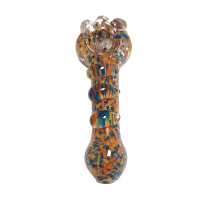 5" Heavy-Duty Glass Hand Pipe – Assorted Colors-2CT Glass Pipe Super Supplys Inc