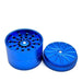 Teethless Aluminium Grinder 63mm 4parts Regular Grinder NIBO Distribution Blue