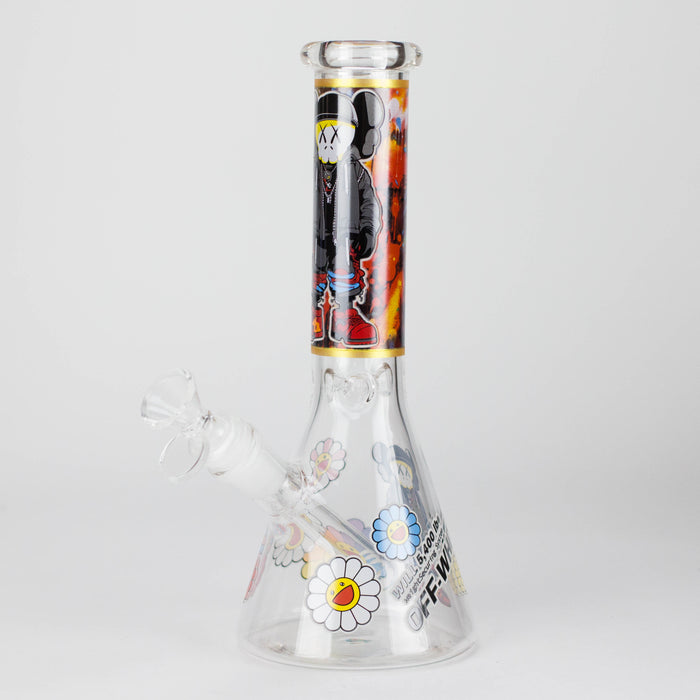 10" Companion Design Glass Beaker Bong Glass Bong 777 Smoke Design2