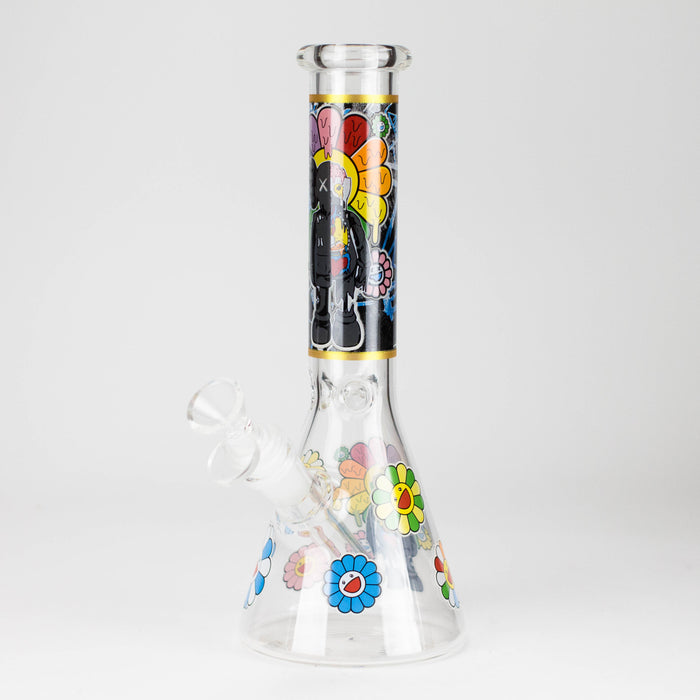 10" Companion Design Glass Beaker Bong Glass Bong 777 Smoke Design3