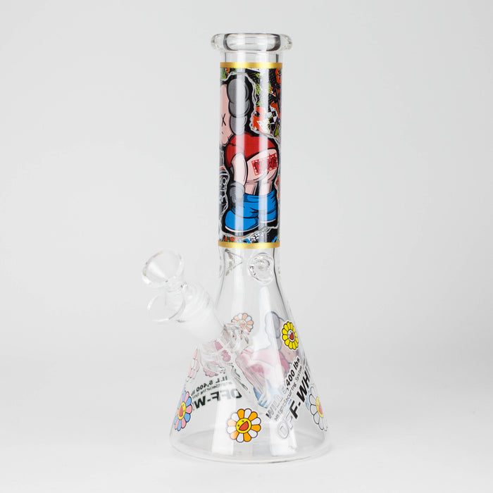10" Companion Design Glass Beaker Bong Glass Bong 777 Smoke Design4