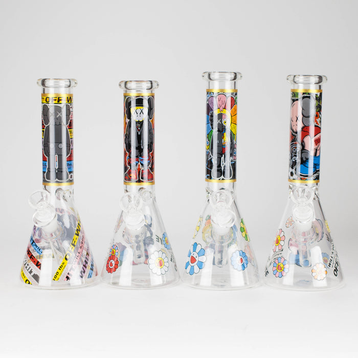 10" Companion Design Glass Beaker Bong Glass Bong 777 Smoke