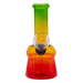 5" Rasta Colored Cylindrical Medium Glass Bong Glass Bong Maple Craft Inc