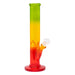 10" Rasta Colored Cylindrical Medium Glass Bong Glass Bong Maple Craft Inc