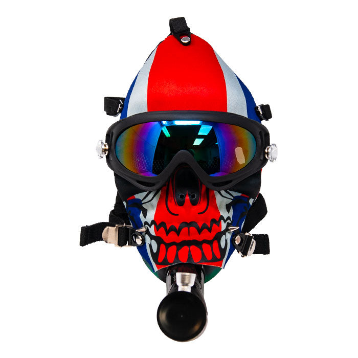 Toke While Skiing Stripe Mask Bong Acrylic Bong Maple Craft Inc