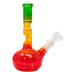 8" Rasta Colored Cylindrical Medium Glass Bong Glass Bong Maple Craft Inc