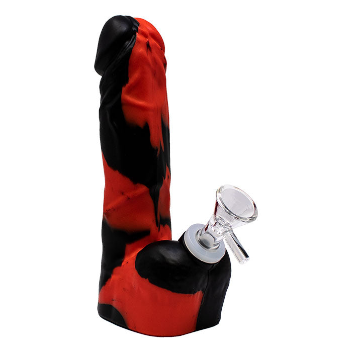 7" Penis Shaped Silicone Bong Resin · Silicone · Plastic Bong Maple Craft Inc Red Black