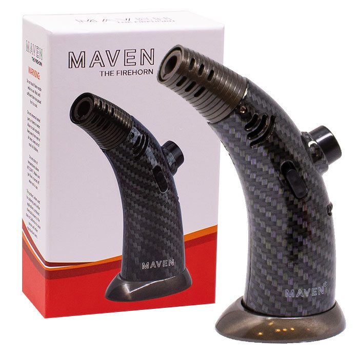 Maven | Firehorn Windproof Torch Lighters -Single Torch Maple Craft Inc Carbon Fiber