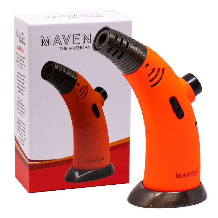 Maven | Firehorn Windproof Torch Lighters -Single Torch Maple Craft Inc Neon Orange
