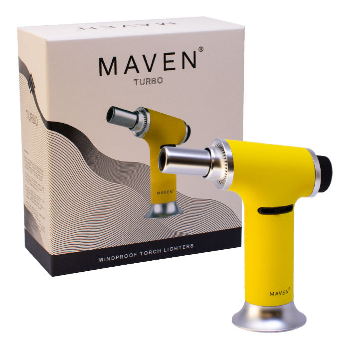 Maven | Turbo Torch Lighters -Single Torch Maple Craft Inc Yellow