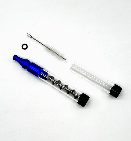 Metal Twisty Glass Blunt - Pen pipes Dab Rigs One Hitter 3 in 1 Blunt NIBO Distribution