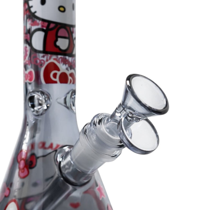 10" Pink Kitty Beaker Bong Glass Bong Super Supplys Inc
