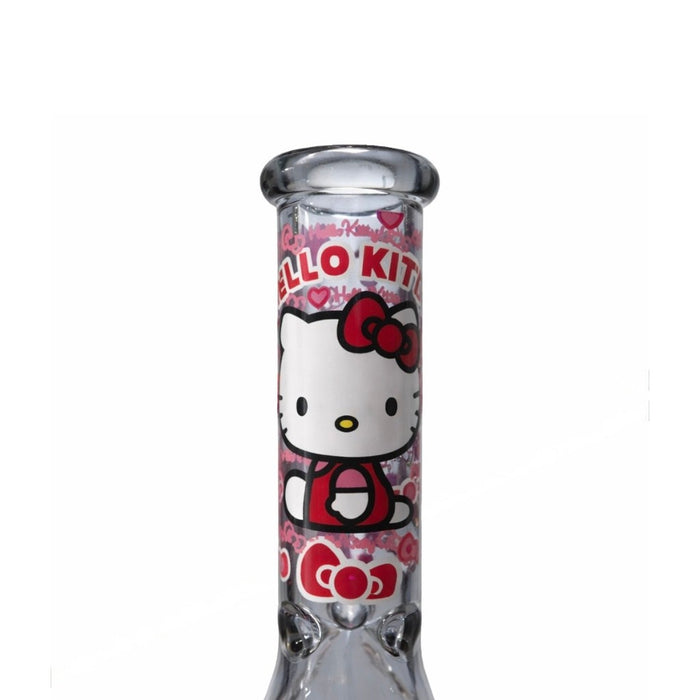 10" Pink Kitty Beaker Bong Glass Bong Super Supplys Inc