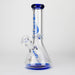 Genie | 12" Classic Beaker Bong – 9 mm Thick Clear Glass ( F7-001 ) Glass Bong ONE Blue