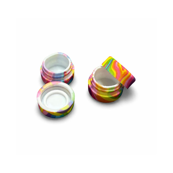 2.5mL Graphic Silicone Wax Oil Containers – 100 Piece Assorted Jar Jar Super Supplys Inc