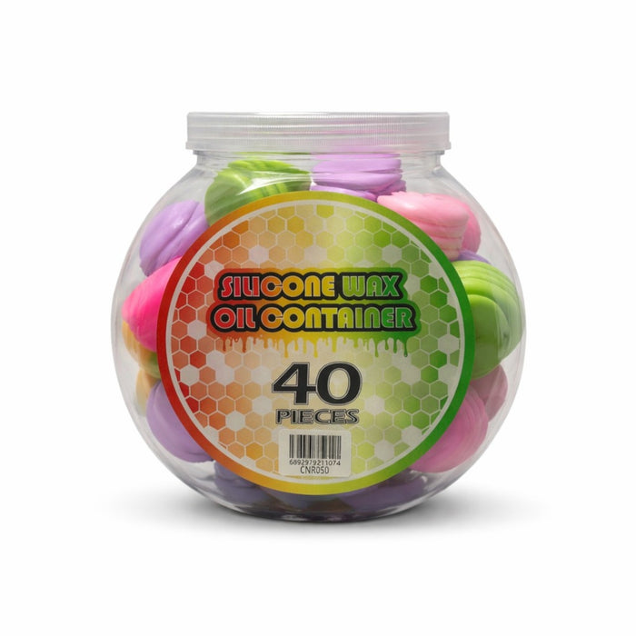 10mL Macaron Silicone Wax Oil Container – 40 Piece Jar Jar Super Supplys Inc