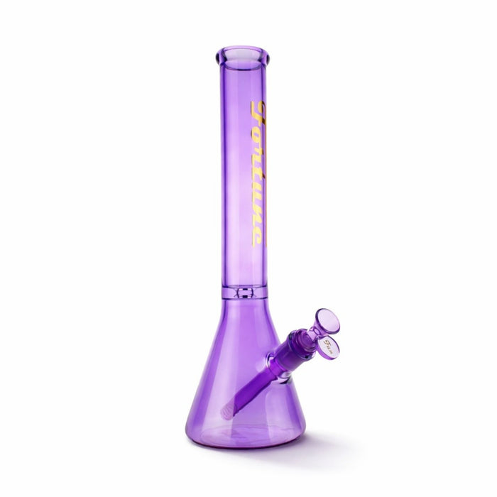 Fortune| 14" 5mm Beaker Bong w/ Disk Ice Catcher Glass Bong Fortune Purple