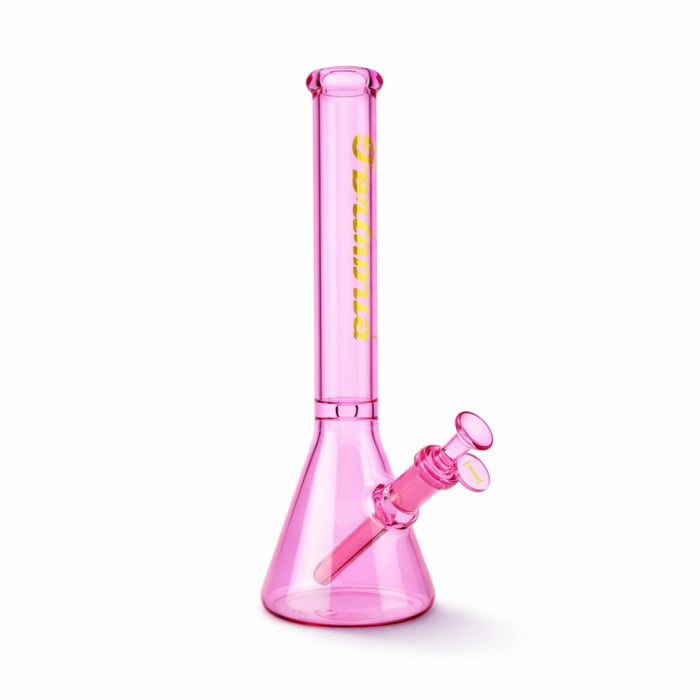 Fortune| 14" 5mm Beaker Bong w/ Disk Ice Catcher Glass Bong Fortune Pink