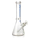 Fortune | 14" Beaker 7mm Glass Bong Disk Catcher Glass Bong Fortune Blue