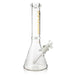 Fortune | 14" Beaker 7mm Glass Bong Disk Catcher Glass Bong Fortune Gold