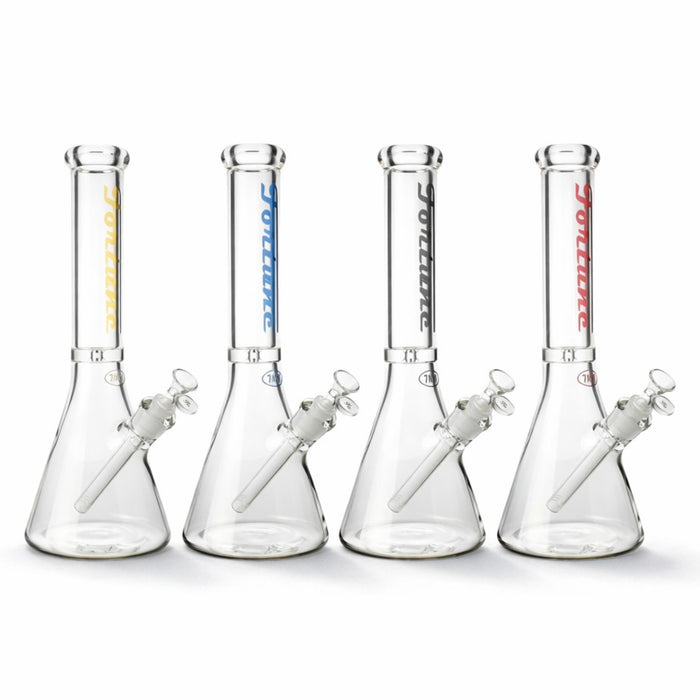 Fortune | 14" Beaker 7mm Glass Bong Disk Catcher Glass Bong Fortune