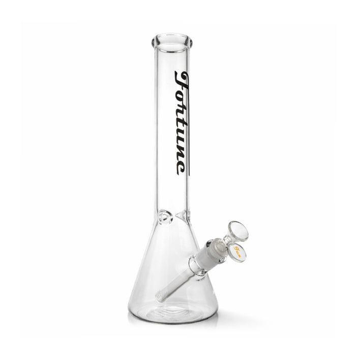 Fortune | 14" Beaker Glass Bong 5mm Glass Bong Fortune Black