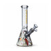 Fortune | 10" Colored 5mm Mushroom Beaker Glass Bong Fortune Transparent Black