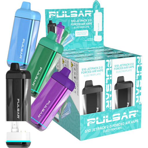 Pulsar | 510 Jetpack 2.0 Forced Air Variable Voltage Vaporizer 650mAh 8 count Display Vaporizer Smoking Cat Distribution(S)