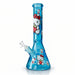14" 7mm Pink Kitty Graphic Beaker Bong Glass Bong Super Supplys Inc