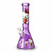 14" 7mm Pink Kitty Graphic Beaker Bong Glass Bong Super Supplys Inc Purple