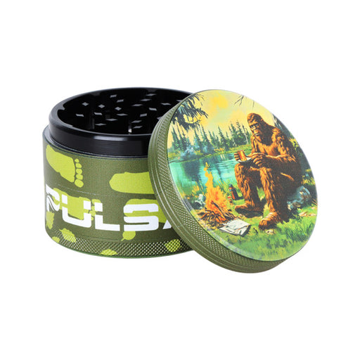 Pulsar | Design Series V2 Aluminum Grinder | 4pc | 2.5" | Assorted Designs | 6ct Display Regular Grinder Smoking Cat Distribution(S)