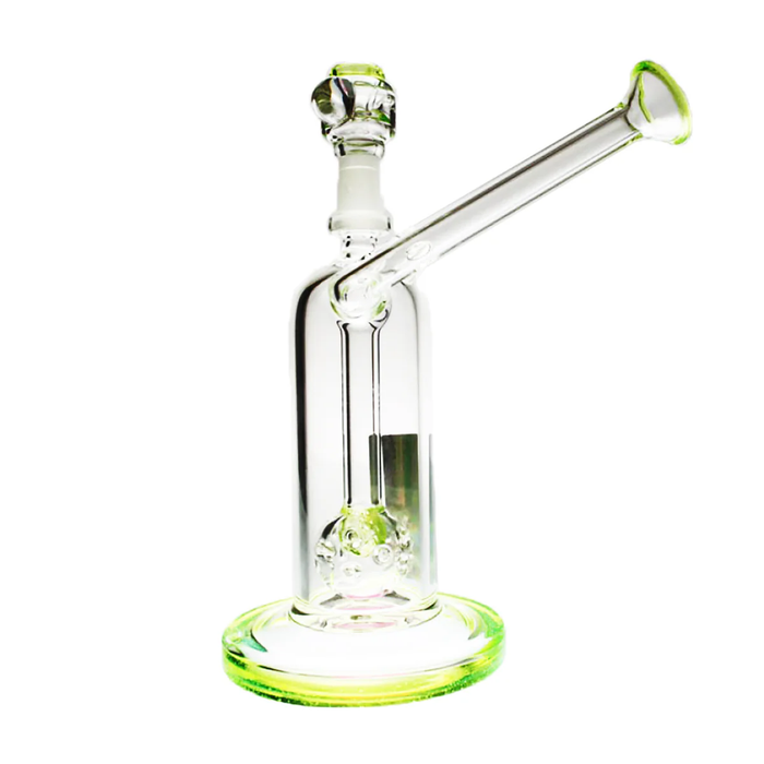 Pure Glass | 6.5" Solaris 10mm Bubbler Glass Rig PINNACLE DISTRIBUTORS INC. Green