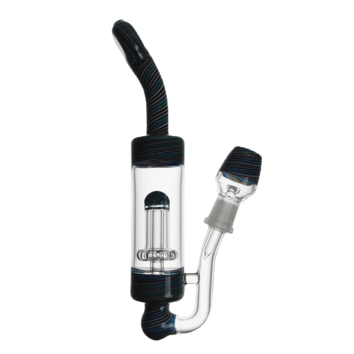 8.5" Rev Laydown Sherlock and Dome Glass Bong PINNACLE DISTRIBUTORS INC.