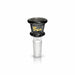 Fortune | Gold Logo 14mm Heavy Duty Glass Bowl Piece Bowl · Popper Fortune Transparent Black