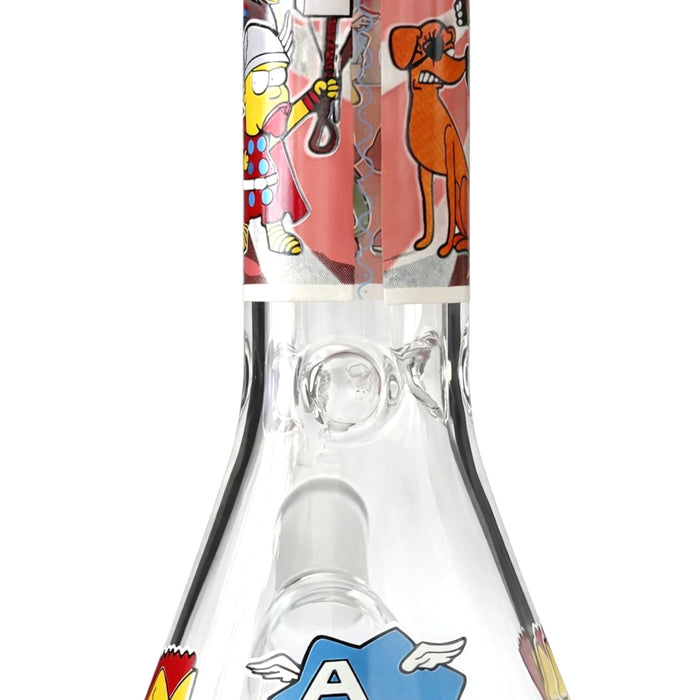 Chaos Collage 10” Graphic Beaker Bong Glass Bong Super Supplys Inc