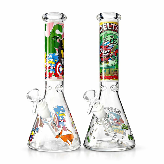 Chaos Collage 10” Graphic Beaker Bong Glass Bong Super Supplys Inc
