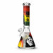 Vibe Series 10” Graphic Beaker Bong Glass Bong Super Supplys Inc Reggae Gradient Portrait