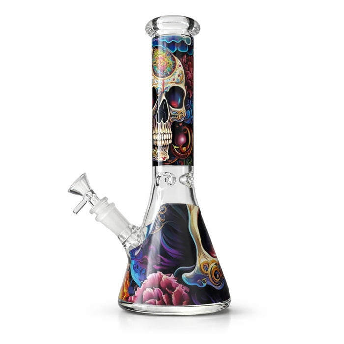 Vibe Series 10” Graphic Beaker Bong Glass Bong Super Supplys Inc