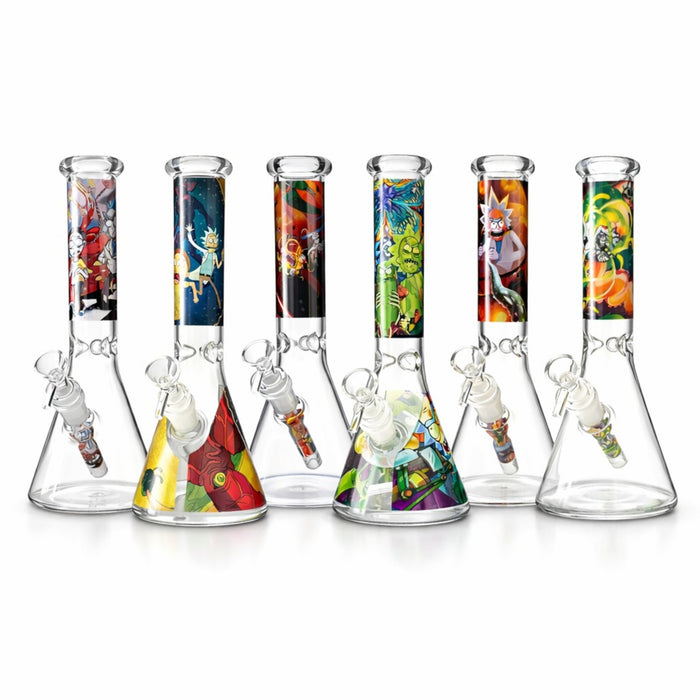 Portal Series 10” Graphic Beaker Bong Glass Bong Super Supplys Inc