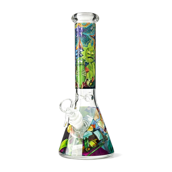 Portal Series 10” Graphic Beaker Bong Glass Bong Super Supplys Inc Design 2