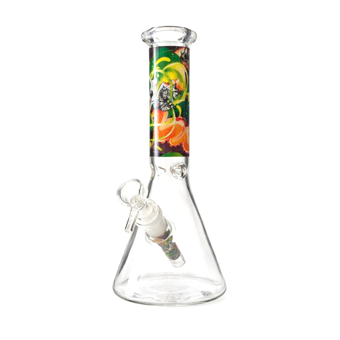 Portal Series 10” Graphic Beaker Bong Glass Bong Super Supplys Inc Design 5