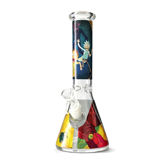 Portal Series 10” Graphic Beaker Bong Glass Bong Super Supplys Inc Design 1